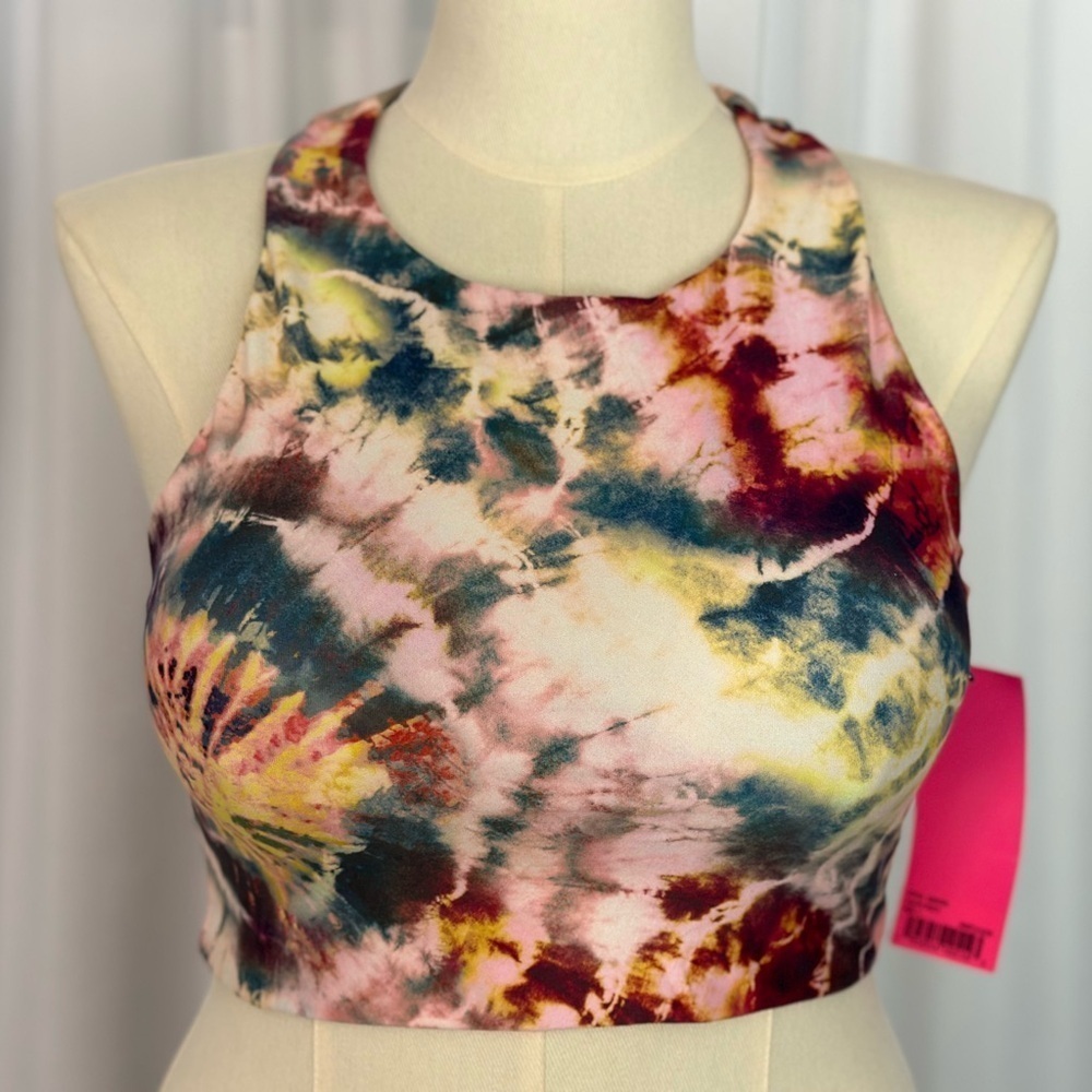 Betsey Johnson Racer Back Vibrant Tie-Dye Tank (726)